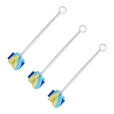 Gatuida 3-Piece Sponge Bottle Brush Set for Baby Bottles and Glasses