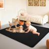 Stqyeiw Kids’ Rug, Coral Velvet Play Mat, 190 x 320 cm, Black view 2
