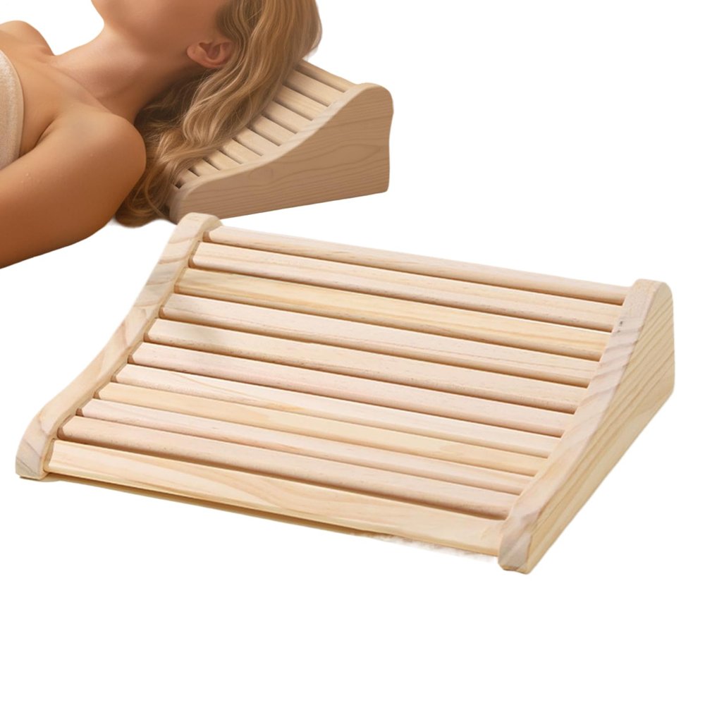 Generic Ergonomic Hollow Wooden Pillow for Relaxation