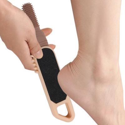 Silicone Foot File Pedicure Tool with Non-Slip Handle