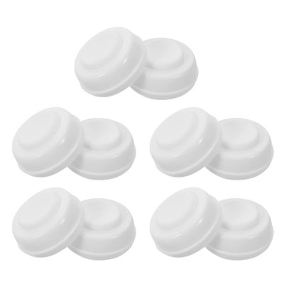 GARIOUANS 10-Piece Wide-Neck Baby Bottle Replacement Caps, Durable PP, Leakproof