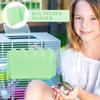 PLAFOPE Plastic Feeder Stand for Rabbits and Chinchillas - Green view 4