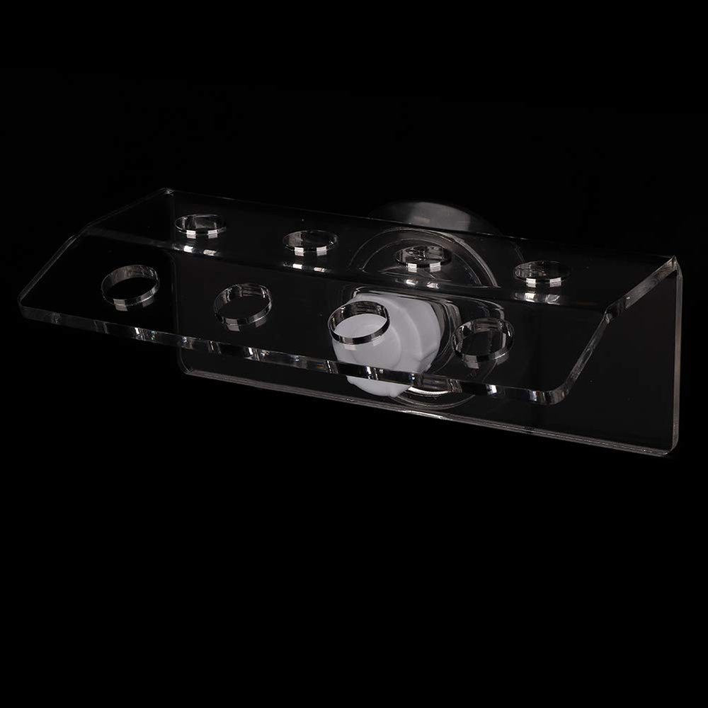 Aumotop Acrylic Coral Frag Rack, Clear, Front-Loading, Curved SPS Holder, 8-Hole