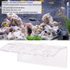 Aumotop Acrylic Coral Frag Rack, Clear, Front-Loading, Curved SPS Holder, 8-Hole view 2