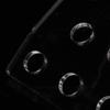 Aumotop Acrylic Coral Frag Rack, Clear, Front-Loading, Curved SPS Holder, 8-Hole view 4