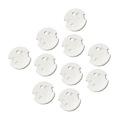 Levemolo 10-Pack Durable ABS Childproof Outlet Covers for French Outlets
