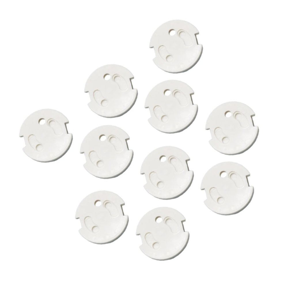 Levemolo 10-Pack Durable ABS Childproof Outlet Covers for French Outlets