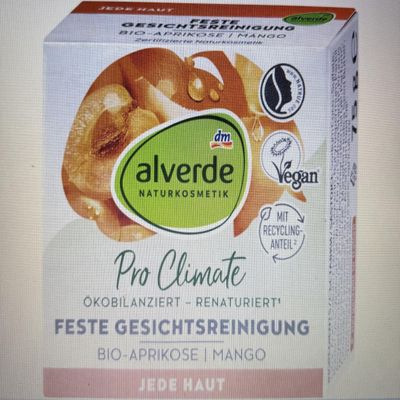 alverde NATURKOSMETIK Solid Facial Cleanser, 75 g
