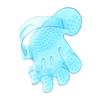 YIXANNX Pet Bath Massage Glove, Rubber Grooming Brush, Blue view 1