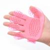 YIXANNX Pet Bath Massage Glove, Rubber Grooming Brush, Blue view 4