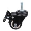 Heavy-Duty Furniture Caster with Brake, 1.5 in (40 mm), 50 kg Capacity, M8 Threaded Stem view 3
