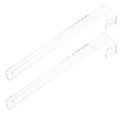 Transparent Adjustable Aquarium Hooks, 2-Piece Set, ABS