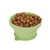 Fockety Collapsible Dog Bowl, Portable Silicone Travel Bowl, Light Green view 3