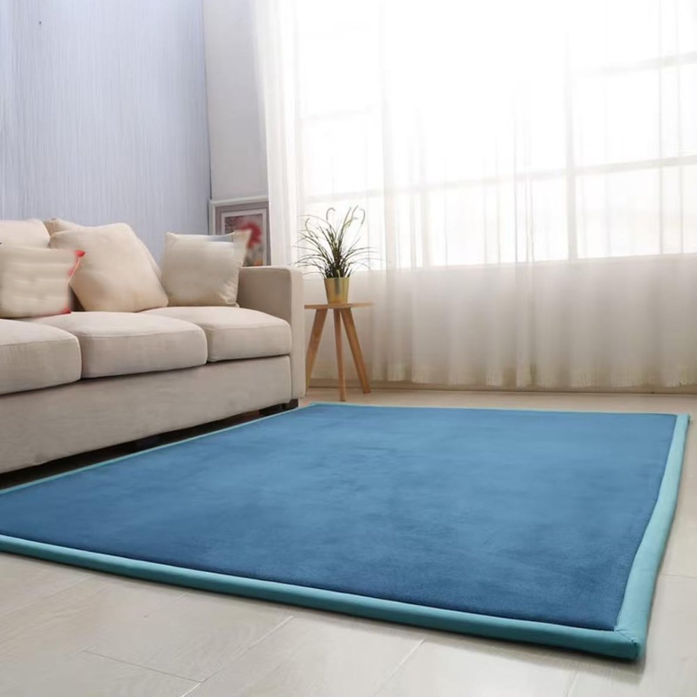 Coral Velvet Baby Play Mat, 2 cm Thick, 120 x 160 cm