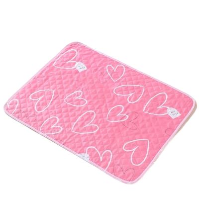 Waterproof, Washable Menstrual Bed Pad, Pink Love, 50 x 70 cm