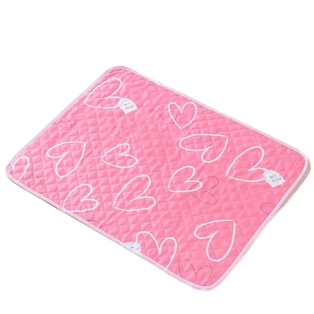Waterproof, Washable Menstrual Bed Pad, Pink Love, 50 x 70 cm