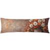 Burnt Orange Floral Velvet Side Sleeper Pillowcase 40 x 145 cm view 1