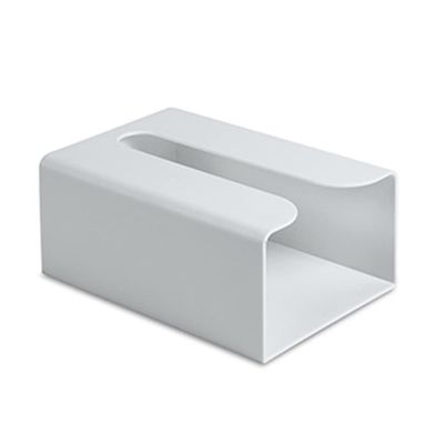 Omabeta Simple Tissue Box for Bathroom, Gray, 1 Pack