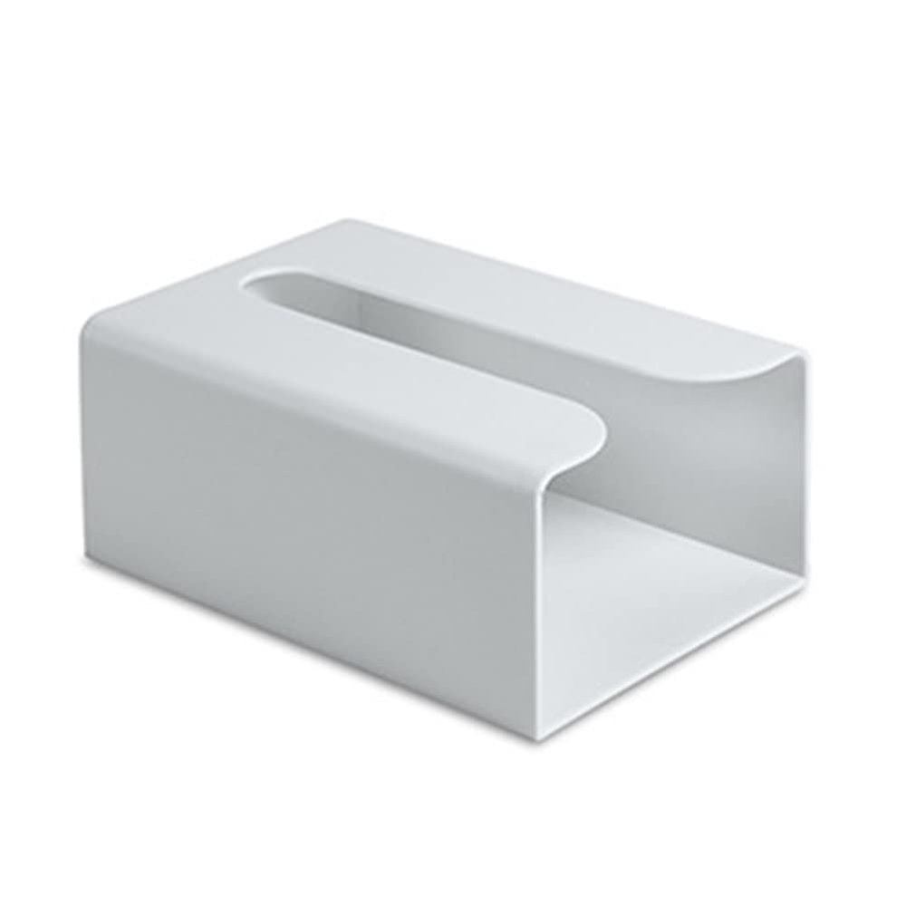 Omabeta Simple Tissue Box for Bathroom, Gray, 1 Pack