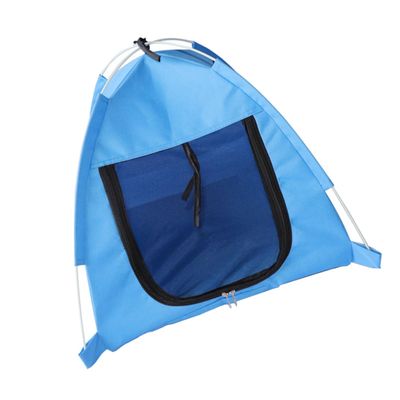 Abaodam Portable Blue Folding Fabric Pet Tent for Outdoor Use
