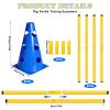 INQUIRLLY Dog Agility Hurdle Set, 8 Cones and 8 Poles view 2