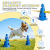 INQUIRLLY Dog Agility Hurdle Set, 8 Cones and 8 Poles view 4