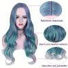 Wenweo Women's Long Green Wig, Natural Look for Halloween, Carnival, Masquerades, Cosplay & Parties, Waist-Length view 3