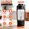 Focenat Electric Protein Shaker, 630 mL, USB-C Rechargeable, 9,000 RPM Vortex Mixer, BPA-Free view 4