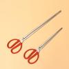 2-Pack Long Stainless Steel and PP Trash Grabber Tongs, Red view 3