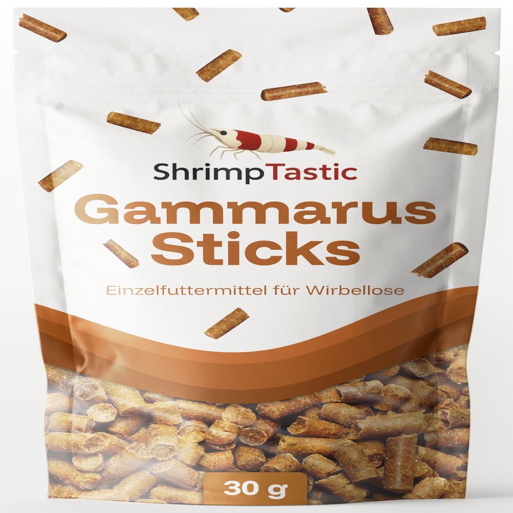Gammarus Sticks (30g) for Shrimp, Catfish, Crayfish, Snails, Invertebrates