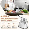 Commercial Hamburger Patty Maker, Heavy-Duty Stainless Steel Press for Easy Burger Making view 2