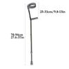 Folding Adjustable Aluminum Forearm Crutches with Ergonomic Cuffs view 2