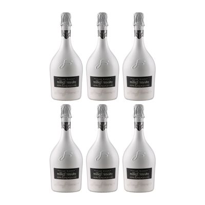 San Simone di Brisotto Millesimato Cuve Blanc de Blancs Brut Italian White Sparkling Wine incl. FeinWert E-Book (6 x 0.75 L)