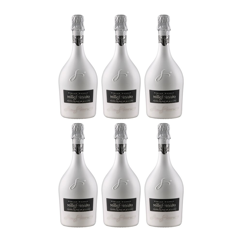 San Simone di Brisotto Millesimato Cuve Blanc de Blancs Brut Italian White Sparkling Wine incl. FeinWert E-Book (6 x 0.75 L)