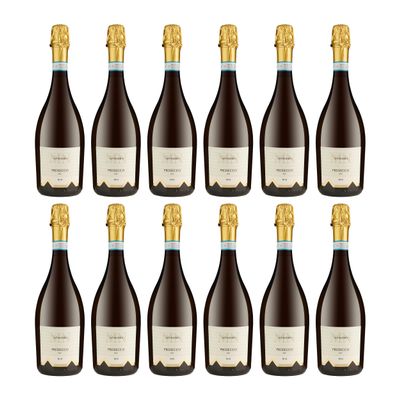 DE ANGELI DOC Brut Musti Nobilis Sparkling Wine, Italy, incl. FeinWert E-Book (12 x 0.75 L)