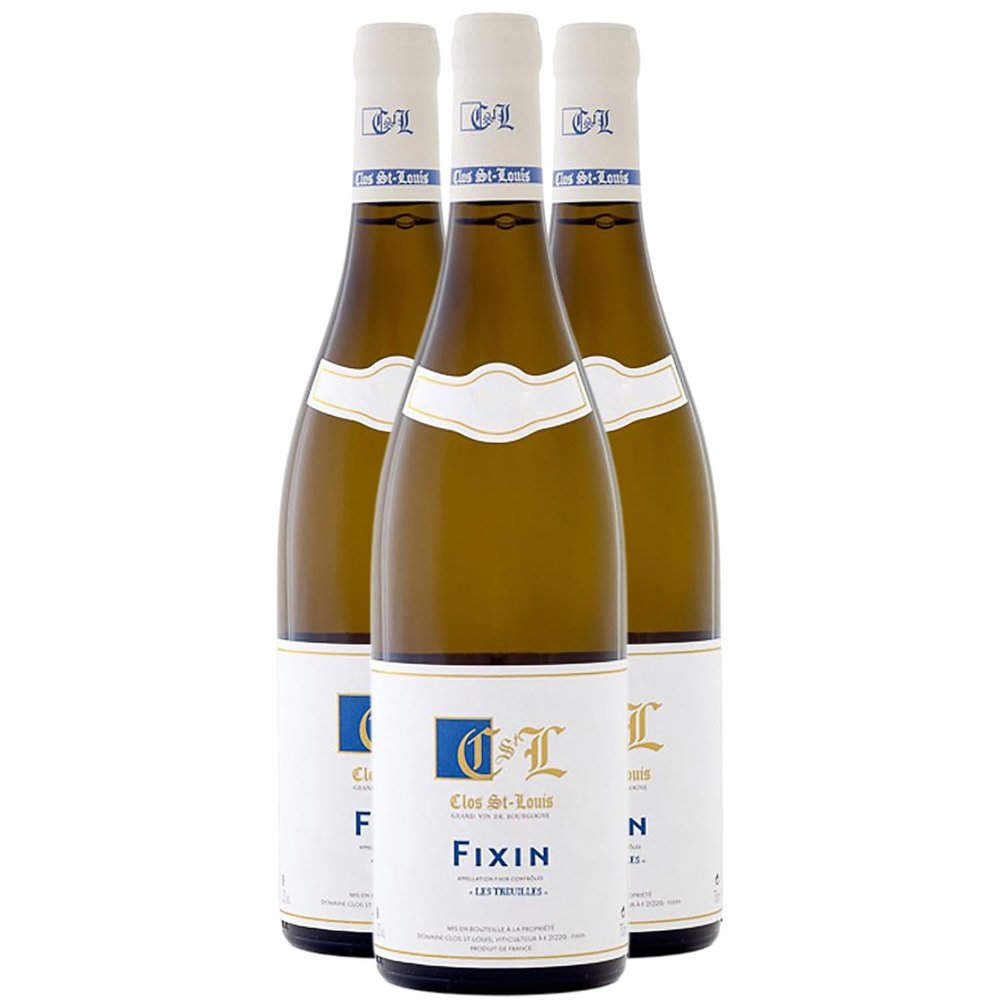 Fixin Les Treuilles White Wine 2023 - Domaine du Clos Saint Louis - PDO - Burgundy, France - Chardonnay - 3 x 75 cl