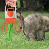Portable 6-Tine Dog Poop Scooper, 6.5 × 6.5 × 21 cm view 3