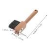 2-Piece Hoof Brushes for Horses with Wooden Handles view 2