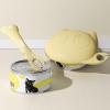 Qfdiwr Cat Can Lid with Spoon - Silicone Lid with Spatula for Cat Food Cans view 2