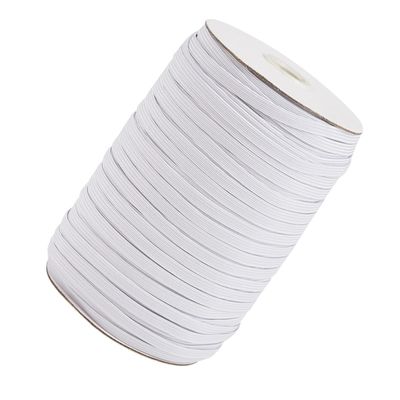 Ciieeo Elastic Clothing Tape, 1 Roll, 91 m, 8 mm, White