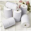 Ciieeo Elastic Clothing Tape, 1 Roll, 91 m, 8 mm, White view 4