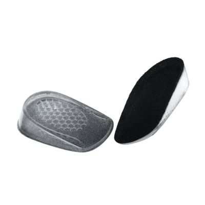 PACKOVE Black Silicone Height-Increasing Insoles with Honeycomb Structure for Women and Men