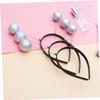 BAZEITFLOW 5-Piece Headbands with Ball-Shaped Pom-Poms view 3