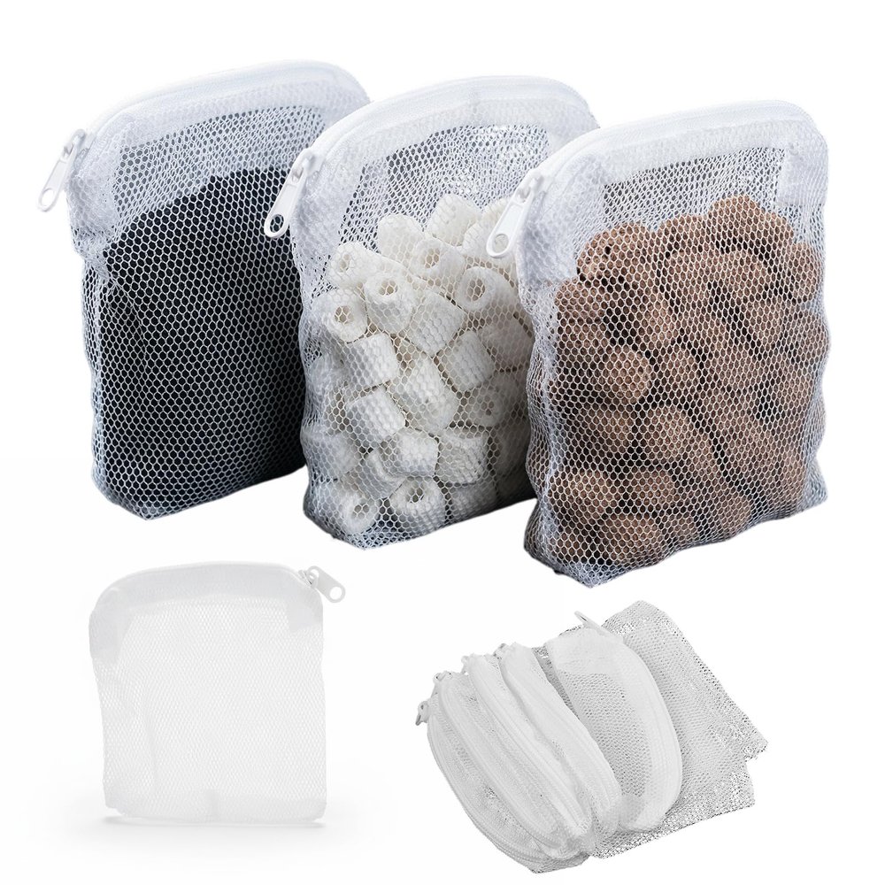 Kaiyzo 20 Pack Aquarium Filter Bags, 10x10 cm Nylon Mesh