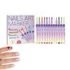 12 Nail Art Pens for Kids, Quick-Drying Washable Nail Markers view 1