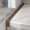 Mozzeilee Long Bed Gap Filler with Removable Cover, Mattress Extension and Headboard Pillow, 200 x 10 x 20 cm, Brown view 1