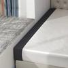 Mozzeilee Long Bed Gap Filler with Removable Cover, 200 x 10 x 15 cm, Black view 1