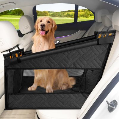 LIROPAU Extra-Sturdy Dog Car Seat for Medium and Large Dogs