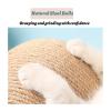 Cat Scratching Post with Wooden Ball, Sisal Rope and Loops, Durable and Stable (L-Small) view 4