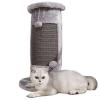 Claw-Grinding Cat Scratcher, Sisal Cat Tree, Cat Scratching Post, Pet Furniture, Sofa Protector, Stable and Sturdy (Gray) view 1